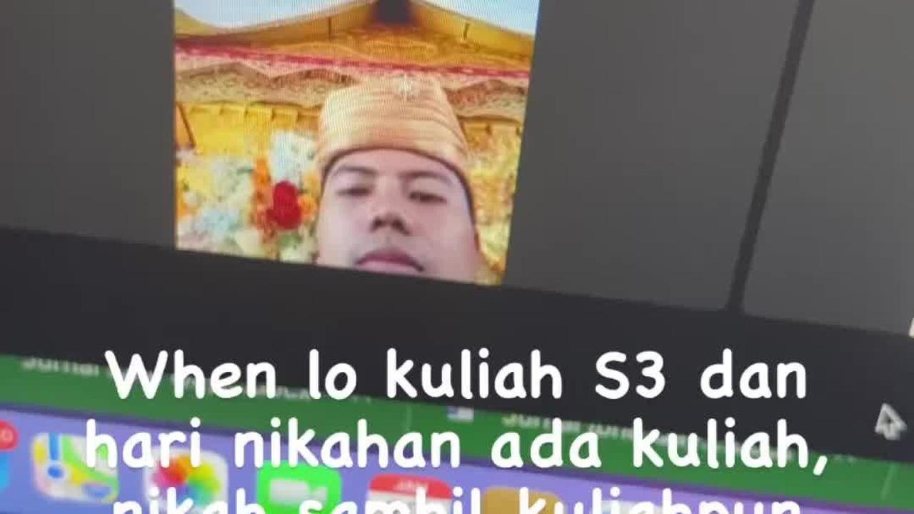 Mahasiswa Ini Tetap Kuliah Meski Sedang Resepsi, Takut Ngulang Lagi