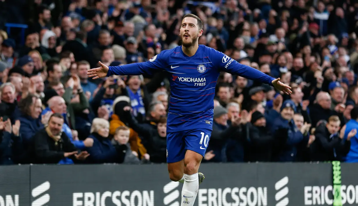 5. Eden Hazard (Chelsea) - 12 gol dan 10 assist (AFP/Ian Kington)