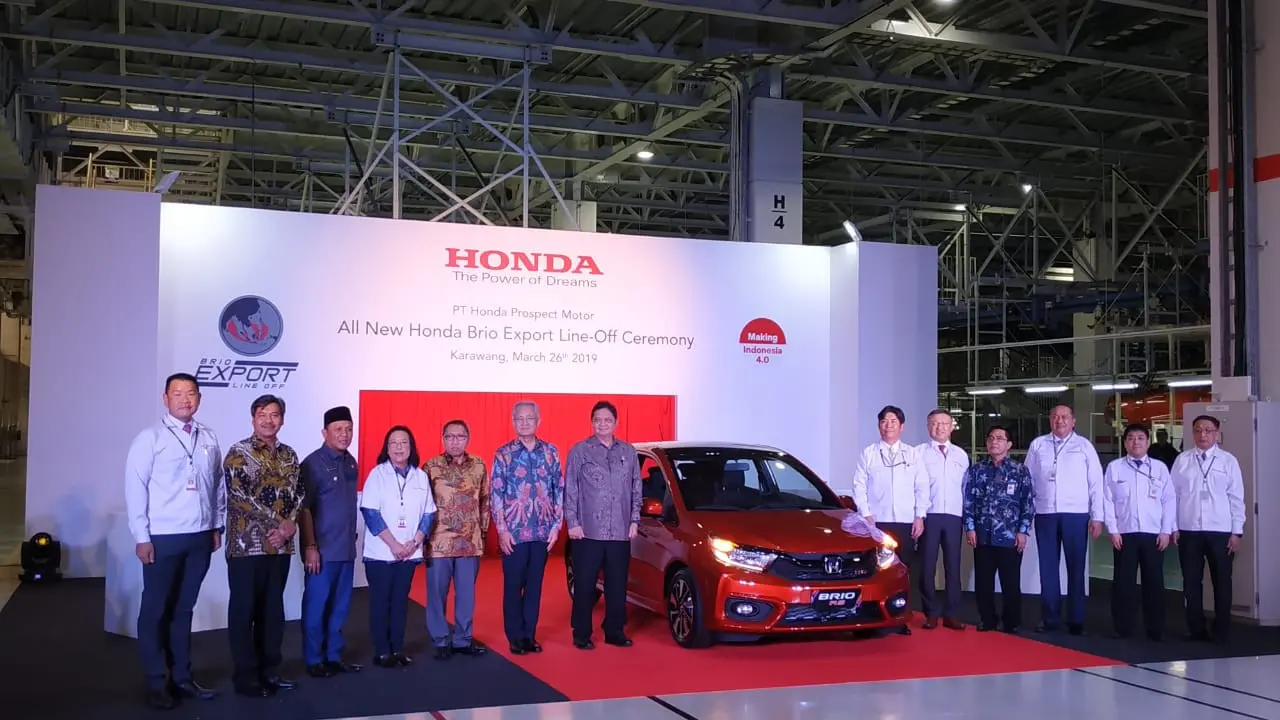 Honda Brio buatan Karawang resmi melancong ke luar negeri