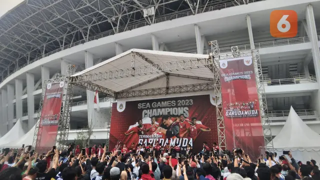 Kirab juara Timnas Indonesia U-22