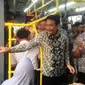 Gubernur DKI Jakarta Djarot Saiful Hidayat, meresmikan koridor 13 Transjakarta. (Liputan6.com/Delvira Chaerani Hutabarat)