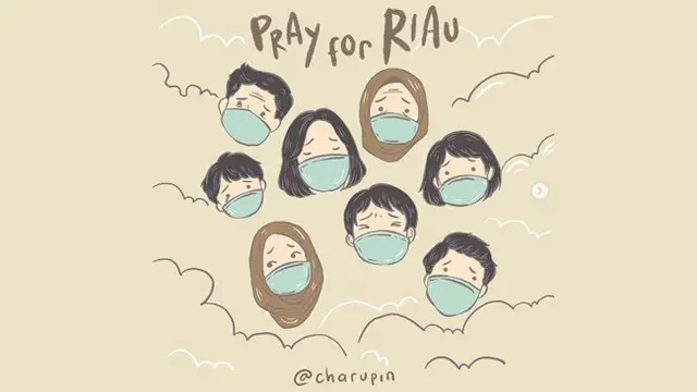 Sindir Bencana Kabut Asap, Warganet Buat Ilustrasi Keren #MelawanAsap