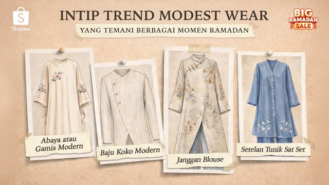 Tren Modest Fashion Saat Ramadan 2026, Janggan Blouse sampai Koko Modern