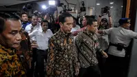 Presiden Jokowi mendatangi Kantor Kemenhub (Liputan6.com/ Faizal Fanani)