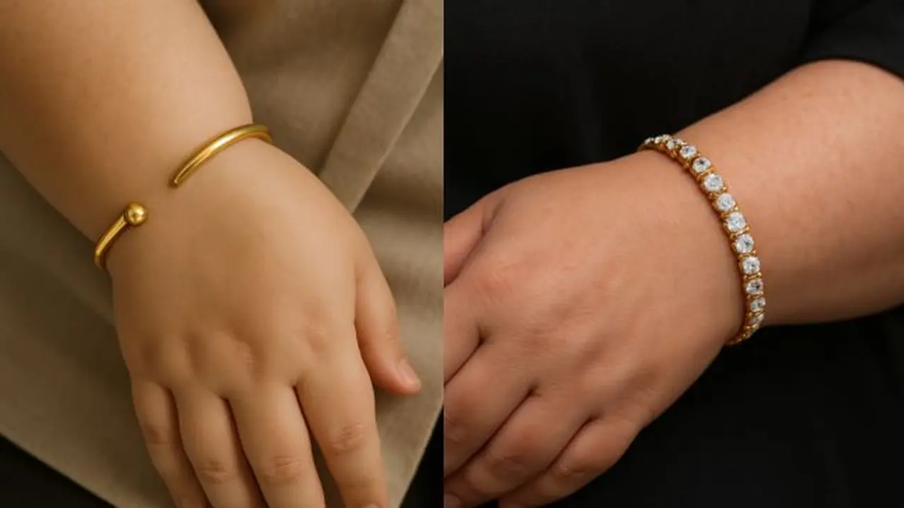 Model gelang emas untuk tangan gemuk (Foto: ChatGPT)