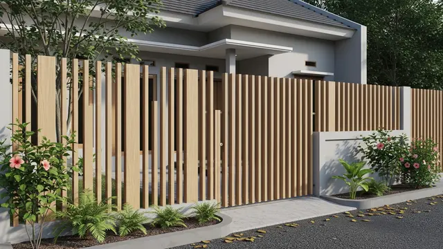 Model Pagar Minimalis untuk Rumah Type 45 di Desa