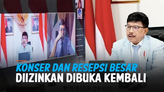 VIDEO: Pemerintah Izinkan Konser Musik dan Resepsi Pernikahan Besar