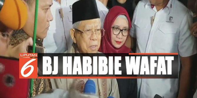 BJ Habibie Meninggal, Ma'ruf Amin: Tidak Sempat Bicara dengan Beliau