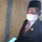 Ketua DPRD Blora, HM Dasum ketika diwawancarai awak media. (Liputan6.com/Ahmad Adirin)