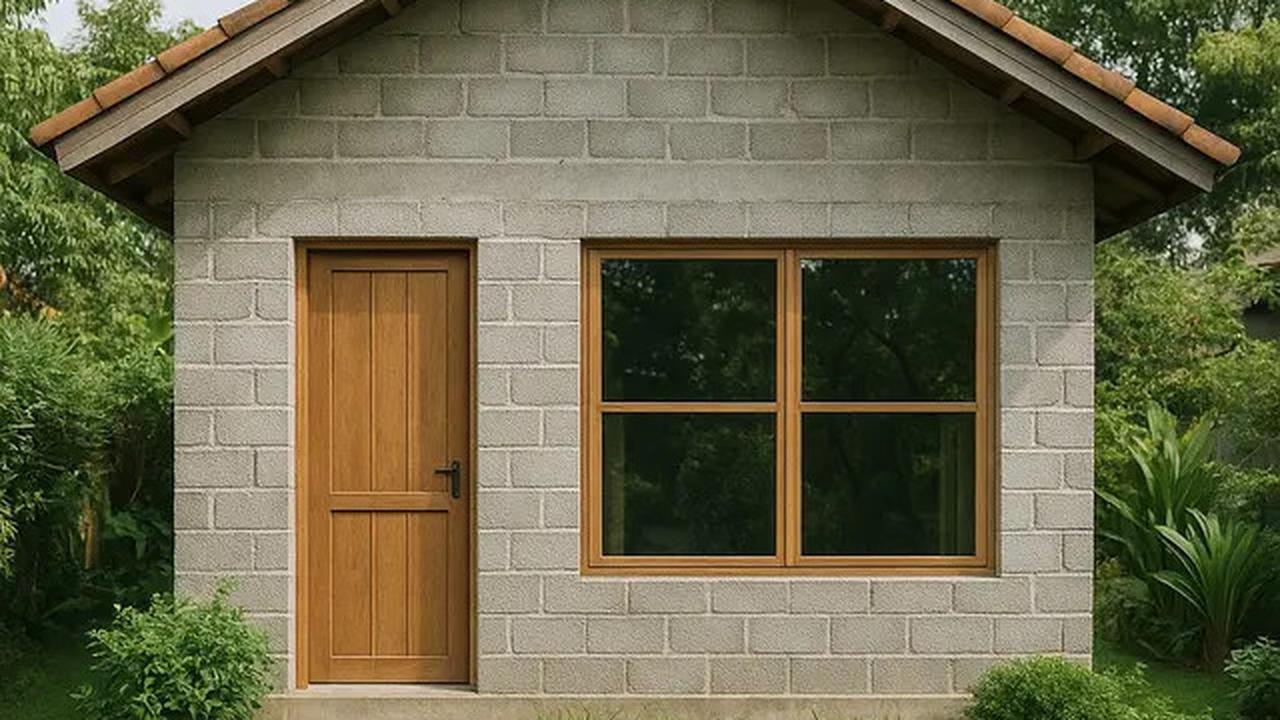 6 Model Rumah Sederhana dari Batako dengan Atap Pelana, Kokoh dan Hemat Biaya