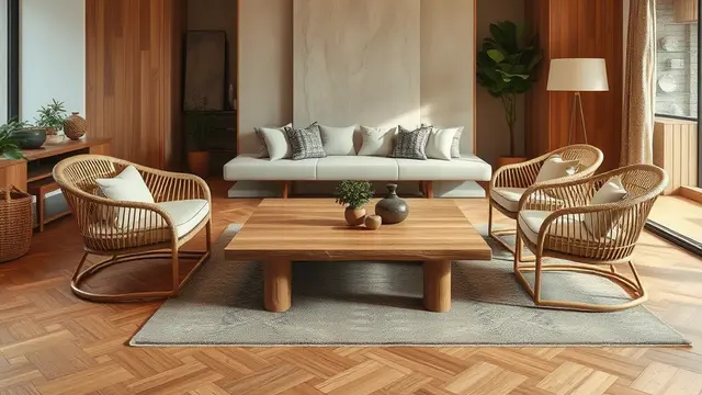 rumah tropical-japandi (ilustrasi by qwen.ai)