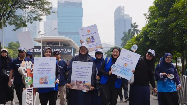 Human Initiative meluncurkan Qurbanweek 2026 di Car Free Day (CFD) Sudirman, Jakarta, Minggu 17 Mei 2026 (Istimewa)