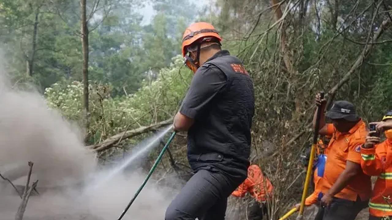 Titik api tersebut secara pantauan visual di lokasi sudah semakin mengecil. Karena memang khusus lokasi tersebut sudah terbakar habis.