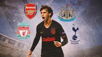 Ilustrasi - Joao Felix, Liverpool, Arsenal, Newcastle, Tottenham (Bola.com/Adreanus Titus)