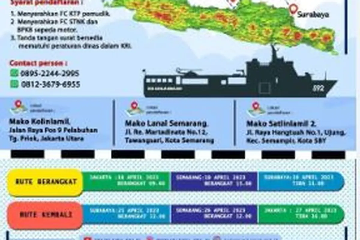 TNI AL mengajak masyarakat mudik dengan kapal perang