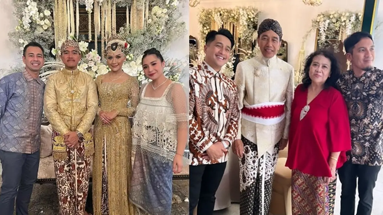 6 Potret Seleb yang Hadiri Nikahan Kaesang Pangarep dan Erina Gudono