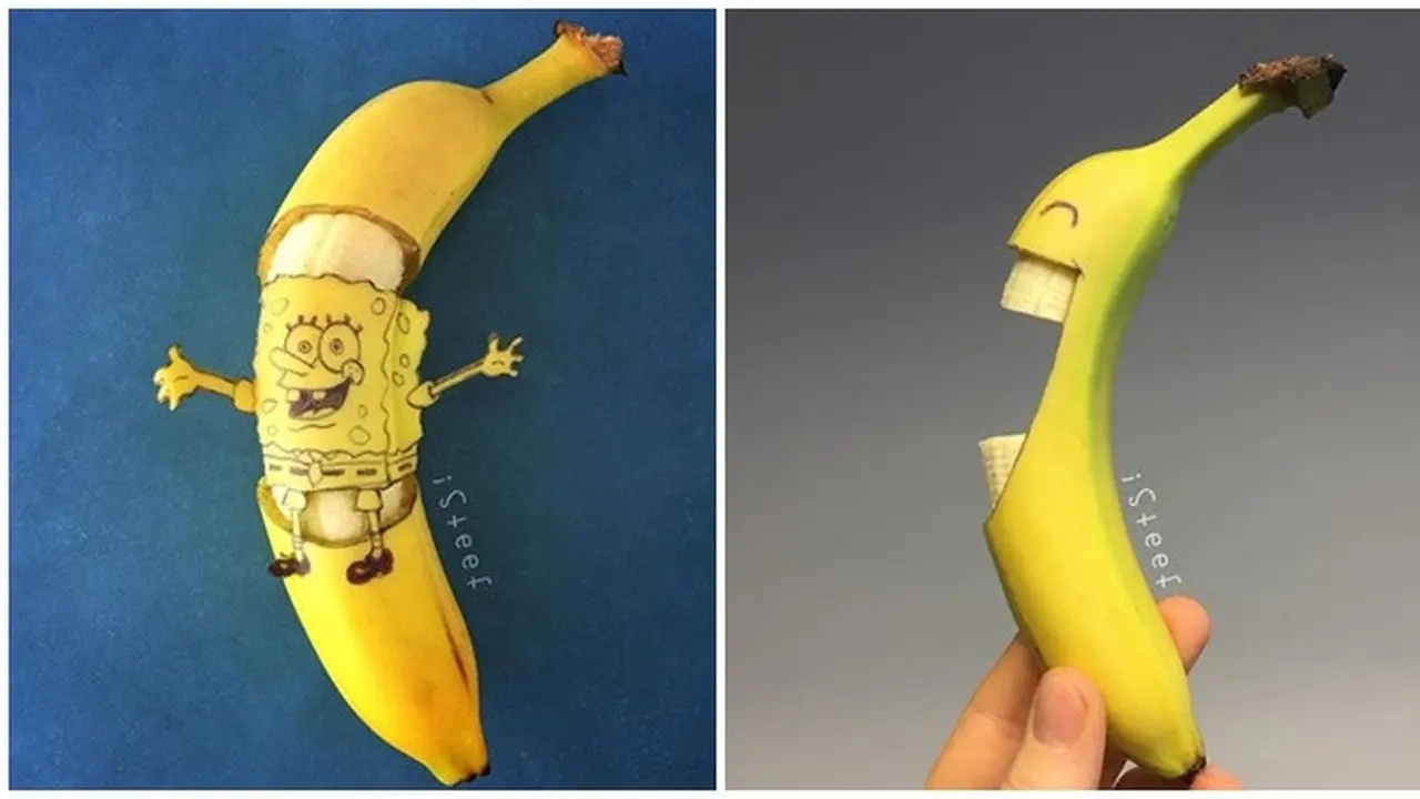 Gambar Keren Ini hanya Dibuat Dari Pisang