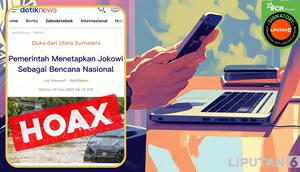Cek fakta artikel pemerintah tetapkan Jokowi sebagai bencana nasional