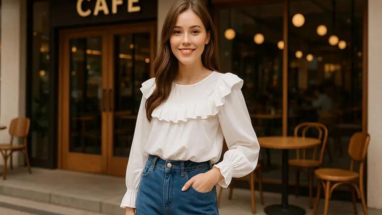 8 Outfit Atasan Putih Bawahan Jeans yang Lagi Trend di 2025, Cocok untuk Hangout