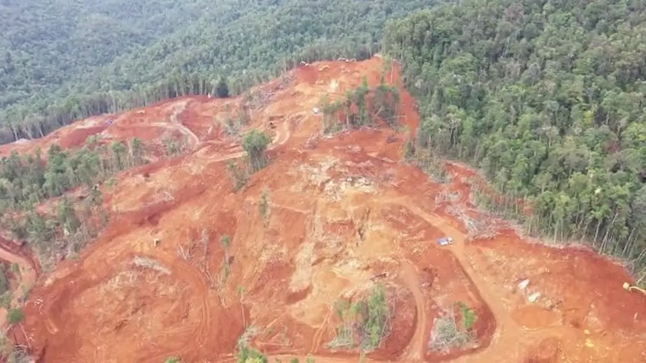 Lokasi penambangan nikel di Konawe Utara.(liputan6.com/dok warga)