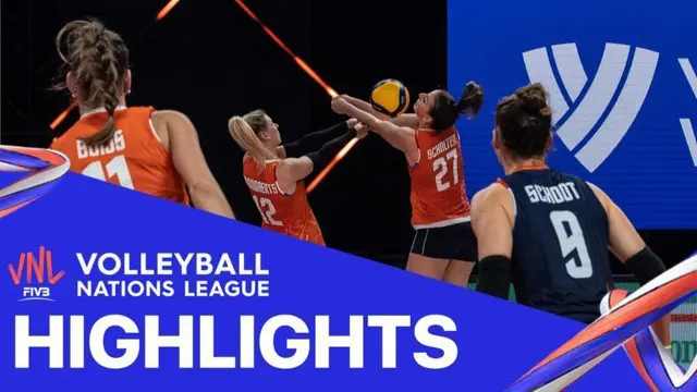 VIDEO: Highlights Volleyball Nations League, Tim Voli Putri Belanda Menang Tipis Atas Italia 3-2