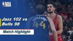 Berita Video Highlights NBA 2019-2020, Utah Jazz Vs Chicago Bulls 102-98