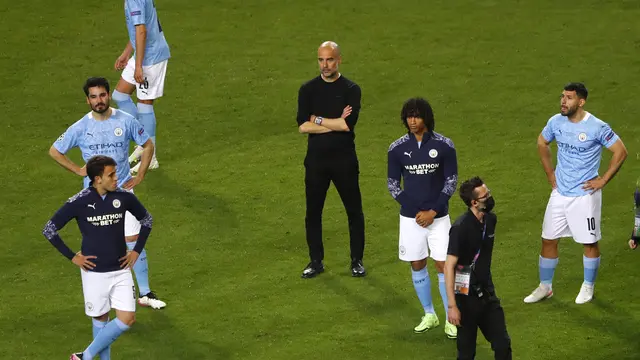 Ekspresi Pemain Manchester City Gagal Juara Liga Champions