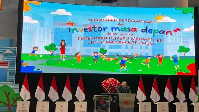 Pembukaan perdagangan oleh investor masa depan dalam rangka pembukaan kembali Mainhall BEI untuk masyarakat umum, Senin (30/1/2023). (Foto: Liputan6.com/Elga N)