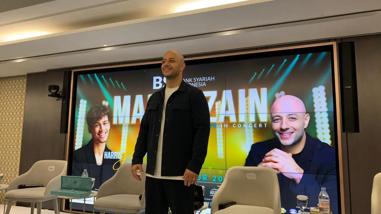Acara Pers Conference Konser Maher Zain di  The Tower, Gatot Subroto,Jakarta, Jumat (07/11/25)