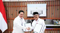 Kementerian Pemuda dan Olahraga (Kemenpora) RI menandatangani Nota Kesepahaman (MoU) dengan Kementerian Pendidikan Dasar dan Menengah (Kemendikdasmen) terkait sinergi tugas dan fungsi di bidang olahraga. (Dok. Kemenpora)
