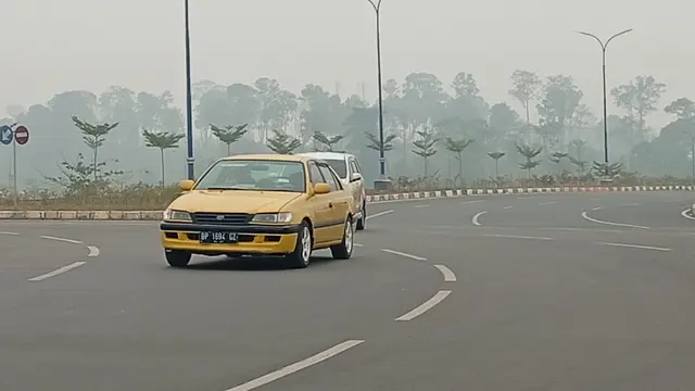 Kondisi asap kebakaran hutan dan lahan di Batam. (Liputan6.com/Ajang Nurdin).