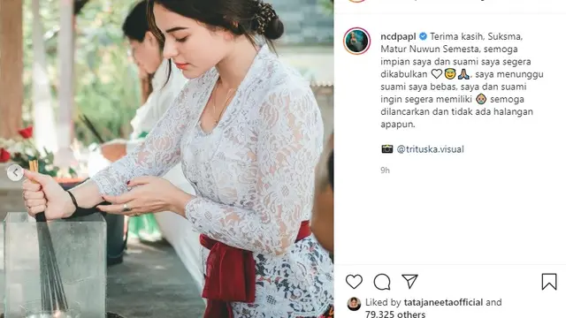 Nora Alexandra - Jerinx SID (Foto: Instagram/@ncdpapl)
