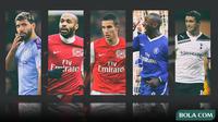 Kolase - 5 Penyerang di Premier League (Bola.com/Adreanus Titus)