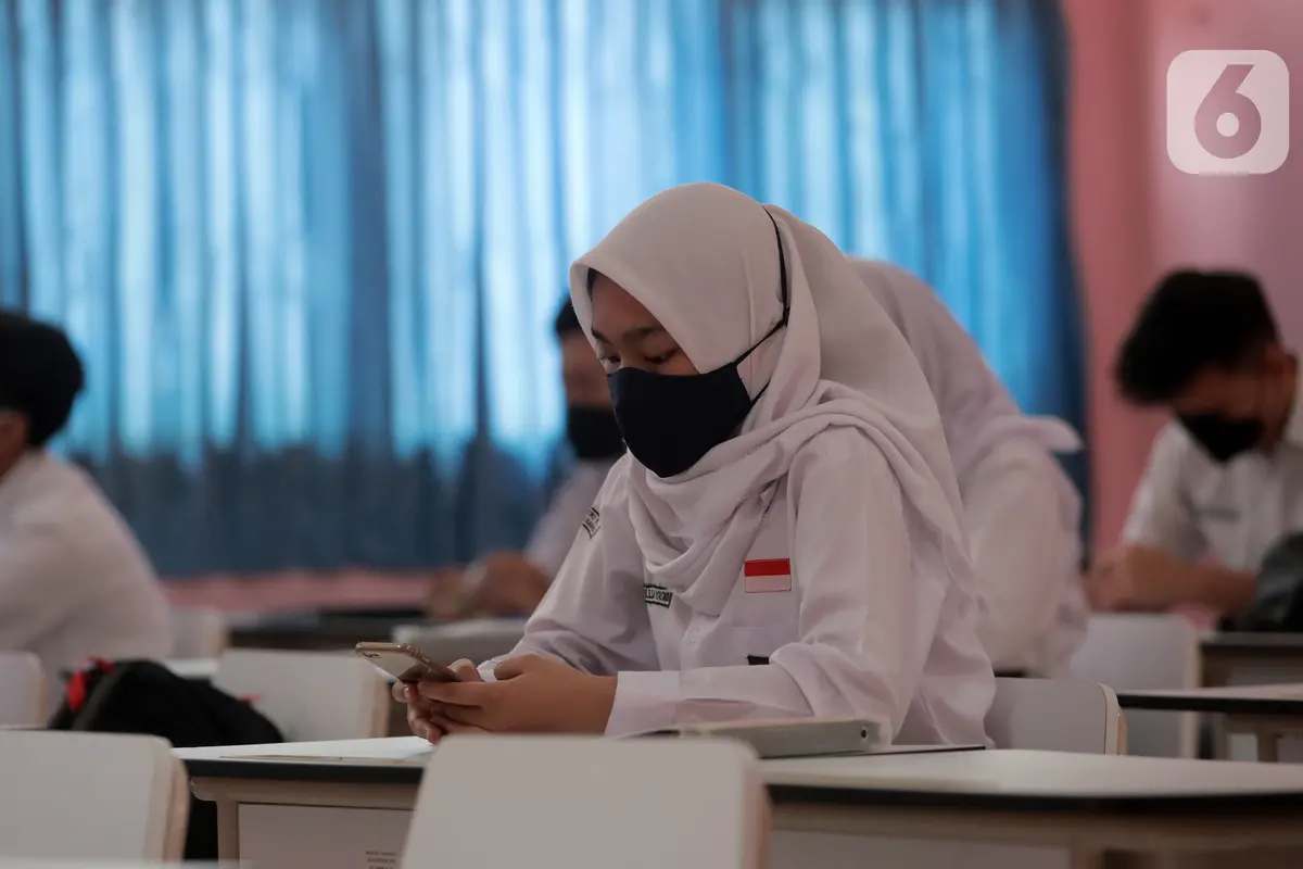 FOTO: Uji Coba Pembelajaran Tatap Muka di Tangerang