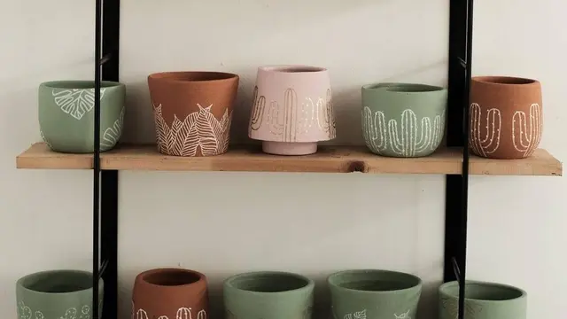 Pot tanaman hias unik