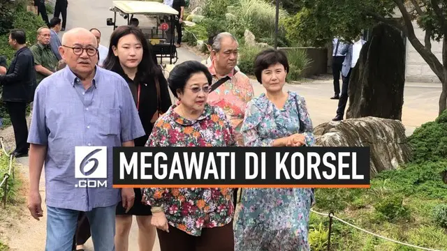 Sebelum mengikuti DMZ International Forum on the Peace Economy, Presiden RI kelima Megawati Soekarnoputri menyempatkan diri mengunjungi taman bernama The Garden Of Morning Calm di Gapyeong, Provinsi Gyeonggi, Korea Selatan.