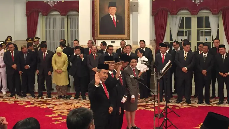 5 Anggota Dewan Pengawas KPK jelang pelantikan di Istana Negara, Jumat (20/12/2019).