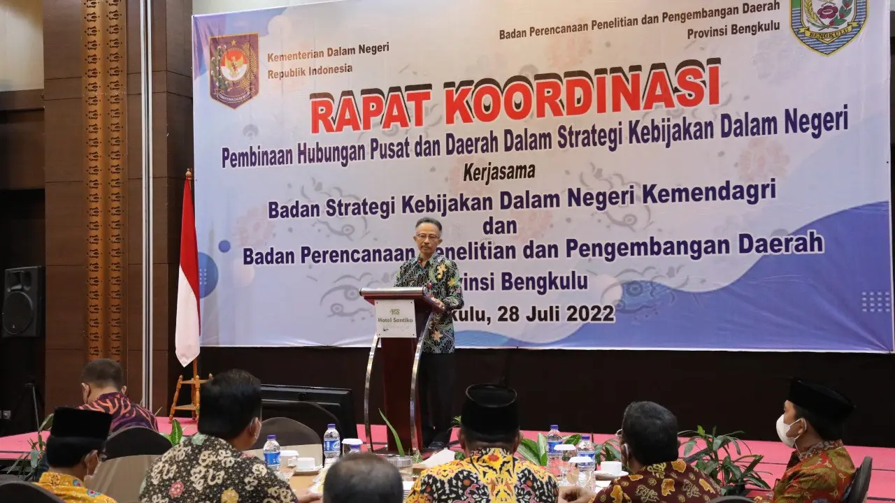 BSKDN bersama Pemprov Bengkulu Gelar Rakor Perkuat Pembinaan Hubungan Pusat dan Daerah (Istimewa)