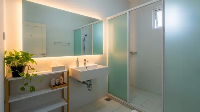 Desain Kamar Mandi Kecil Tanpa Jendela yang Tetap Terang