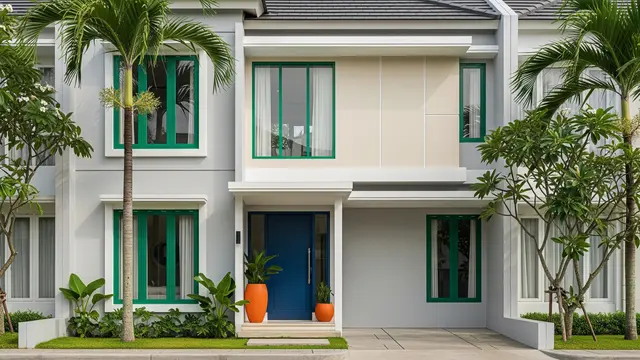 Gambar Rumah Minimalis Tampak Depan Terbaru 2025/Ilustrasi AI