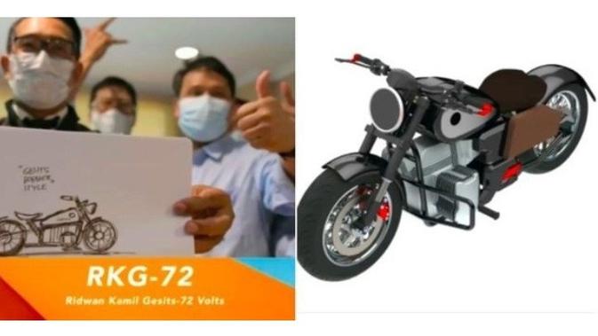 Bergaya Bobber, Motor Listrik Rancangan Ridwan Kamil Dinamakan RKG-72 - Vimarsana News