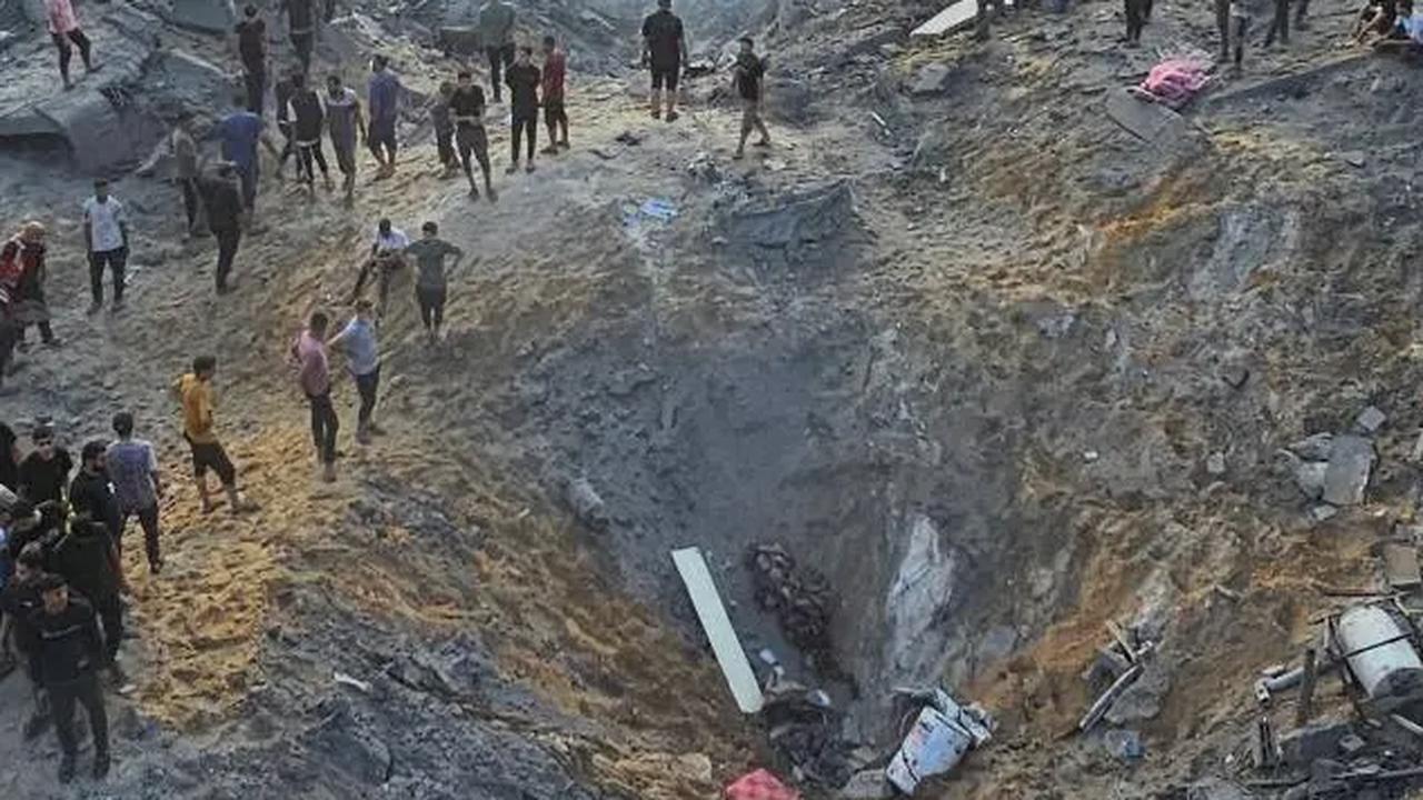 FOTO: Penampakan Kamp Pengungsi Jabalia di Gaza Utara Palestina yang Hancur Lebur Dirudal Israel