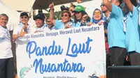 Menteri Kelautan dan Perikanan Susi Pudjiastuti meresmikan 'Pandu Laut Nusantara'. (Liputan6.com/Yunizafira Putri)