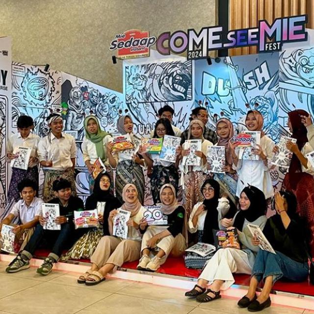 Kolaborasi Mie Sedaap dengan WD Willy dan Feri Akbar Warnai Come See Mie Fest Bandung 2024