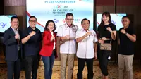 Suasana konferensi pers AVC Challenge Cup 2023 for Women di Senayan City, Jakarta, Selasa (23/6/2023). (Bola.com/Bagaskara Lazuardi)