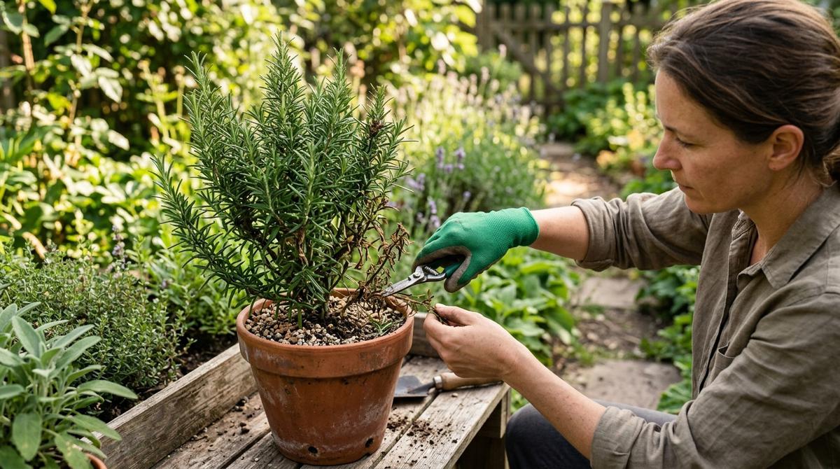 Cara Menanam Rosemary agar Tidak Busuk (AI Generated)