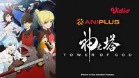 Serial anime Tower of God bisa disaksikan di aplikasi Vidio. (Dok. Vidio)