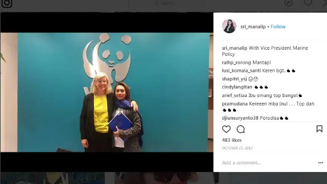 Bupati Talaud Sri Wahyumi mengunggah sejumlah foto saat dirinya berada di Amerika Serikat di akun Instagram miliknya, sri_manalip.