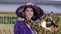National Costume karya Annisa Feby yang akan dikenakan Kevin Lilliana di ajang Miss International 2017. (Foto: Deki Prayoga/Bintang.com)