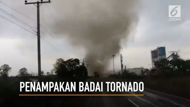 Rekaman badai tornado muncul di jalanan Thailand dan menggegerkan warganet.